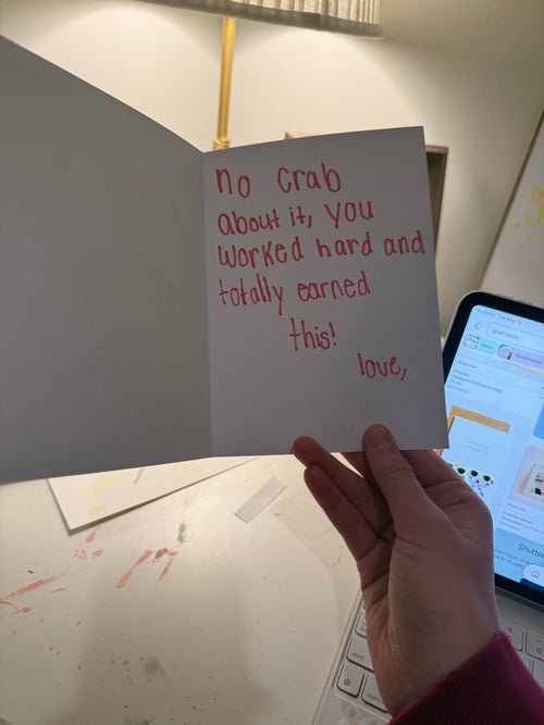 Crab Grad Card