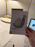 Snailed It Grad Card