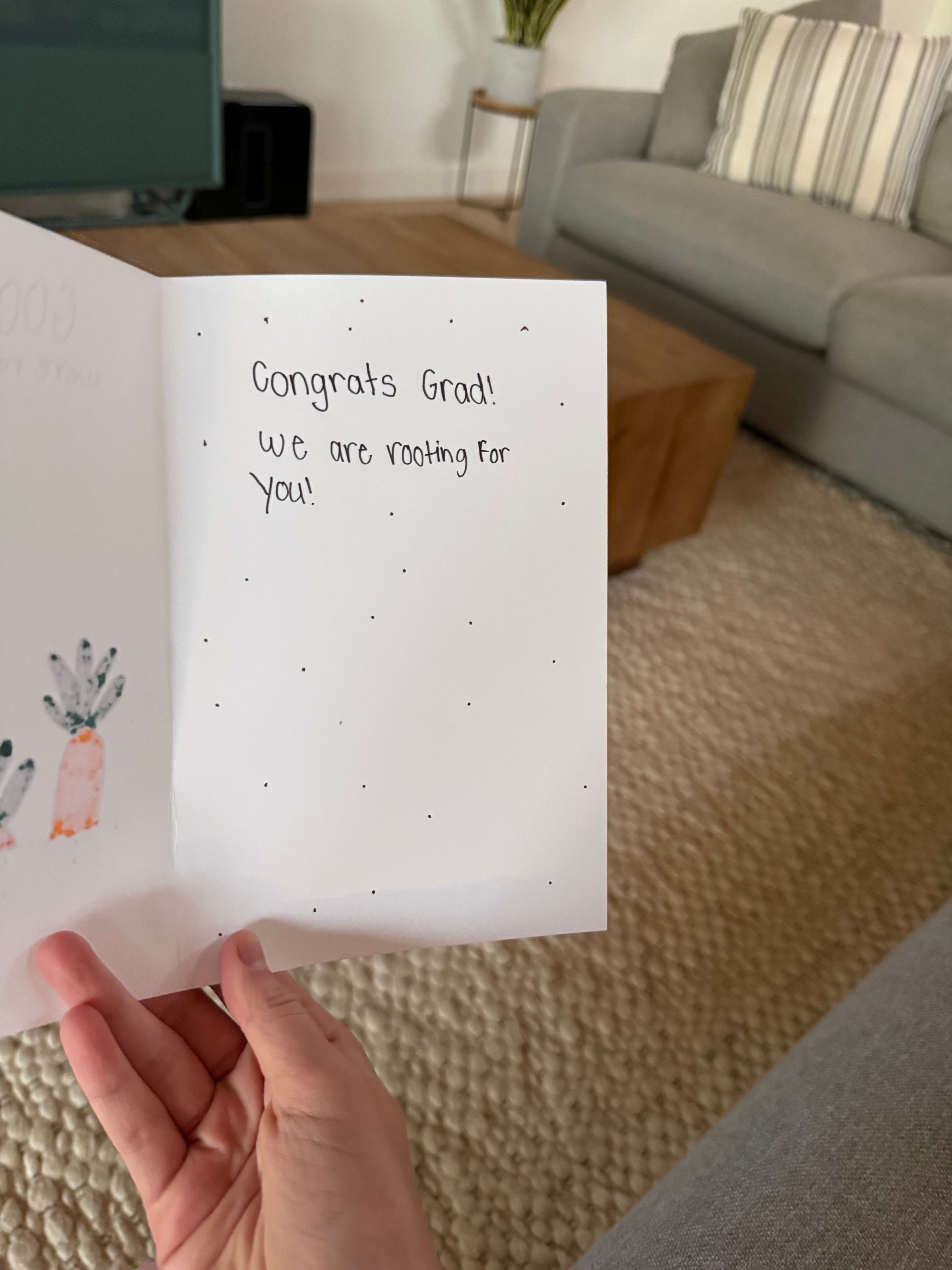 We Are Rooting For You Grad Card
