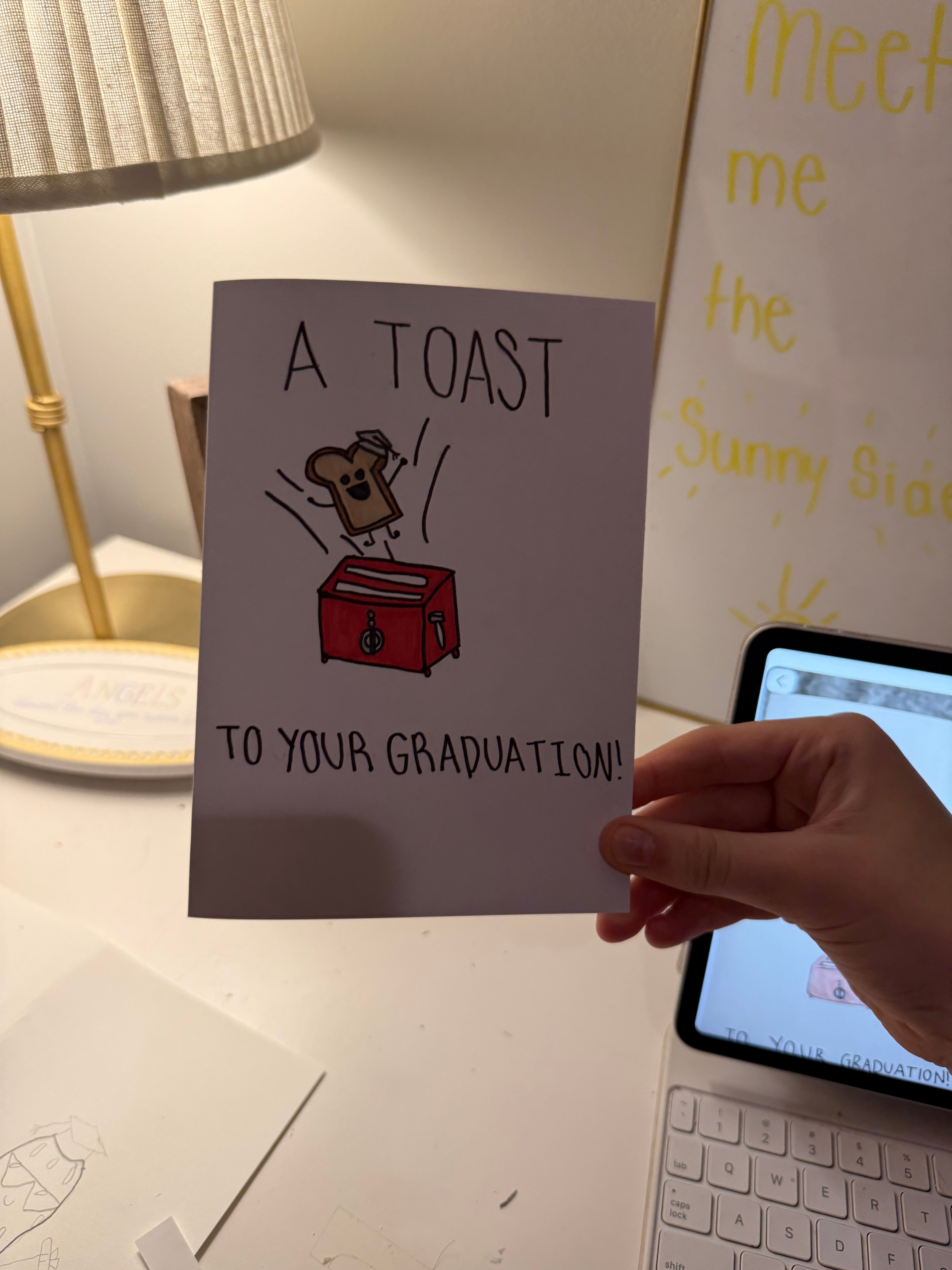Toaster Grad Card