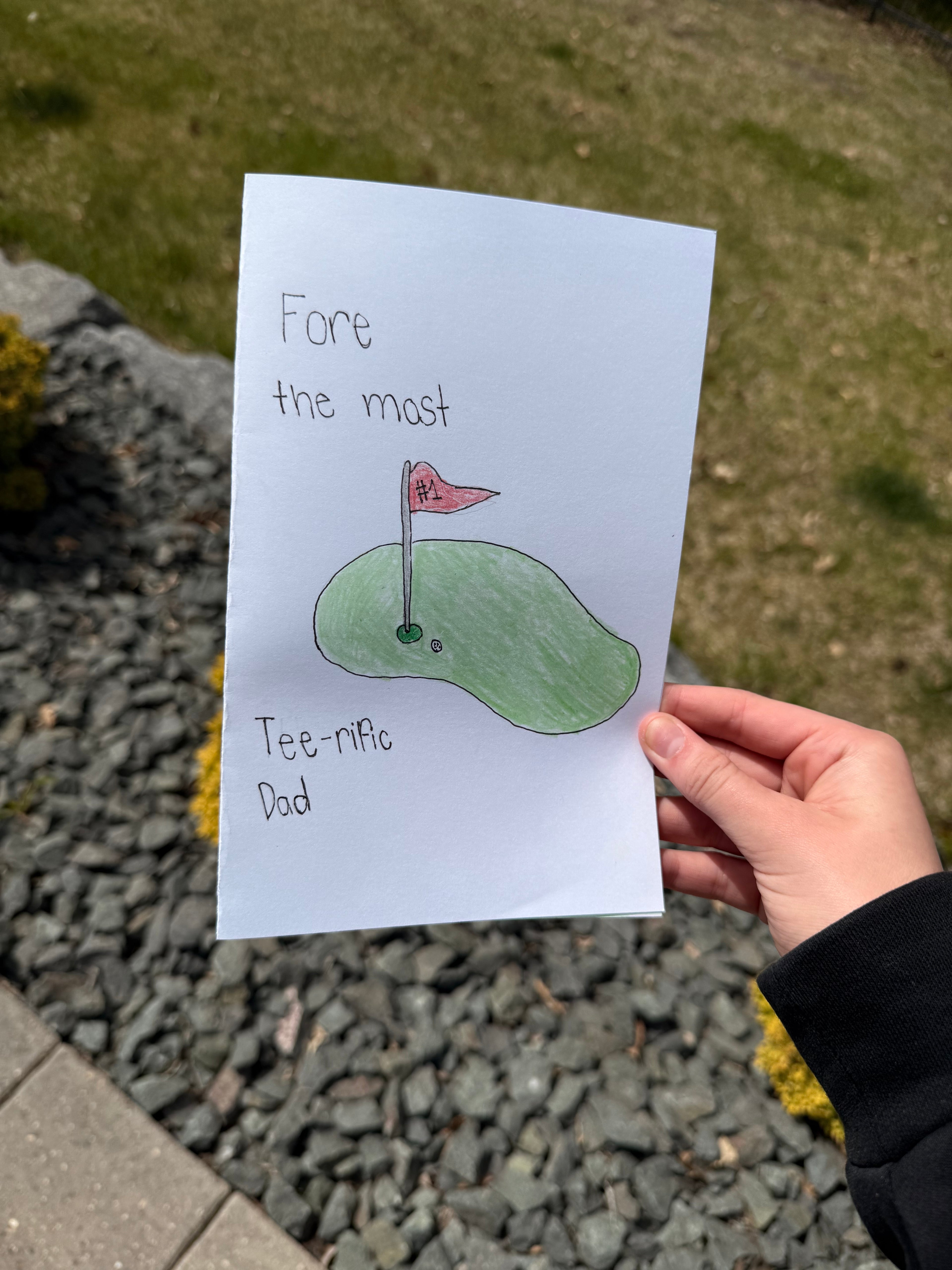 Golf Themed Father’s Day Card