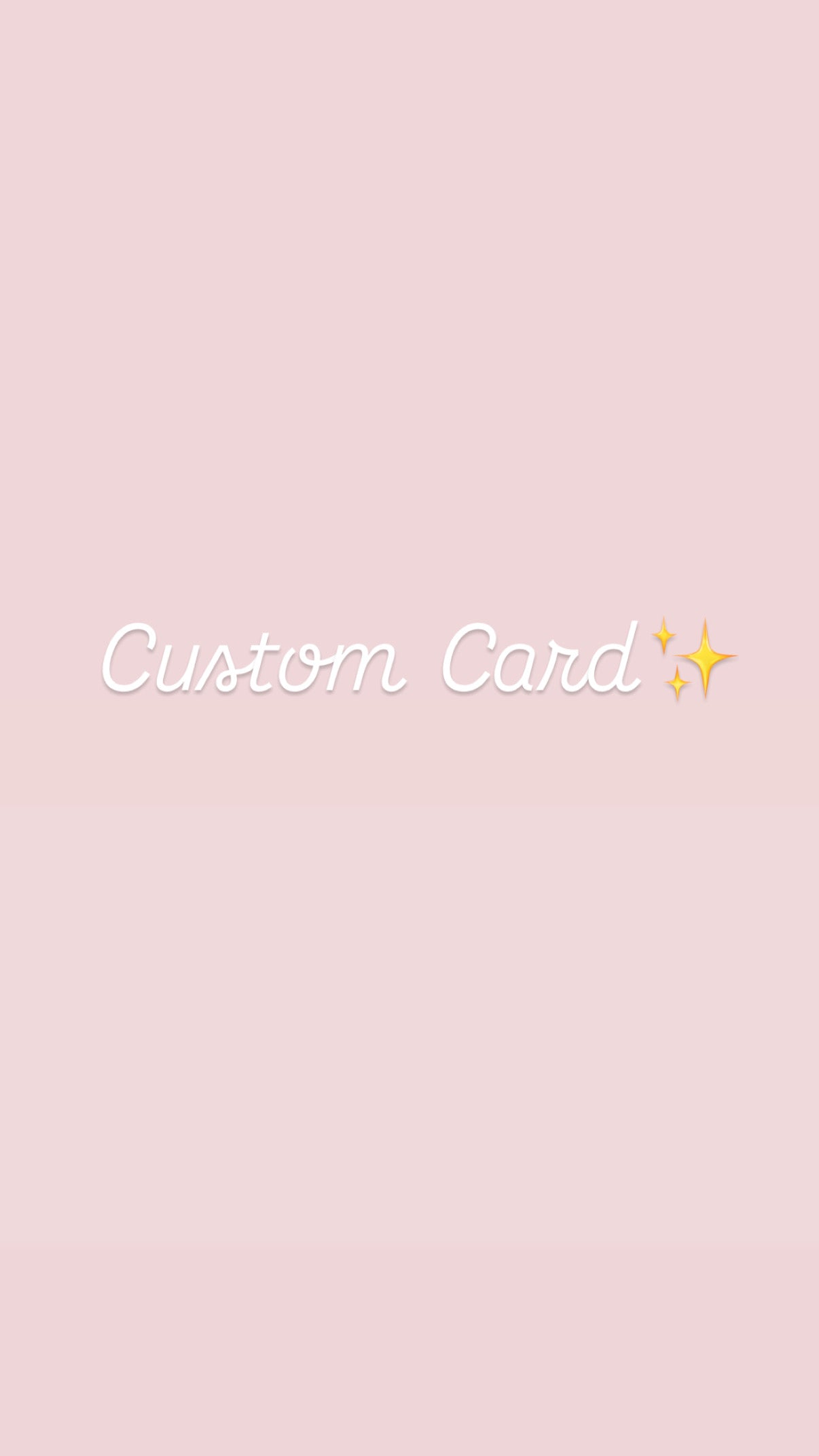 Custom Card
