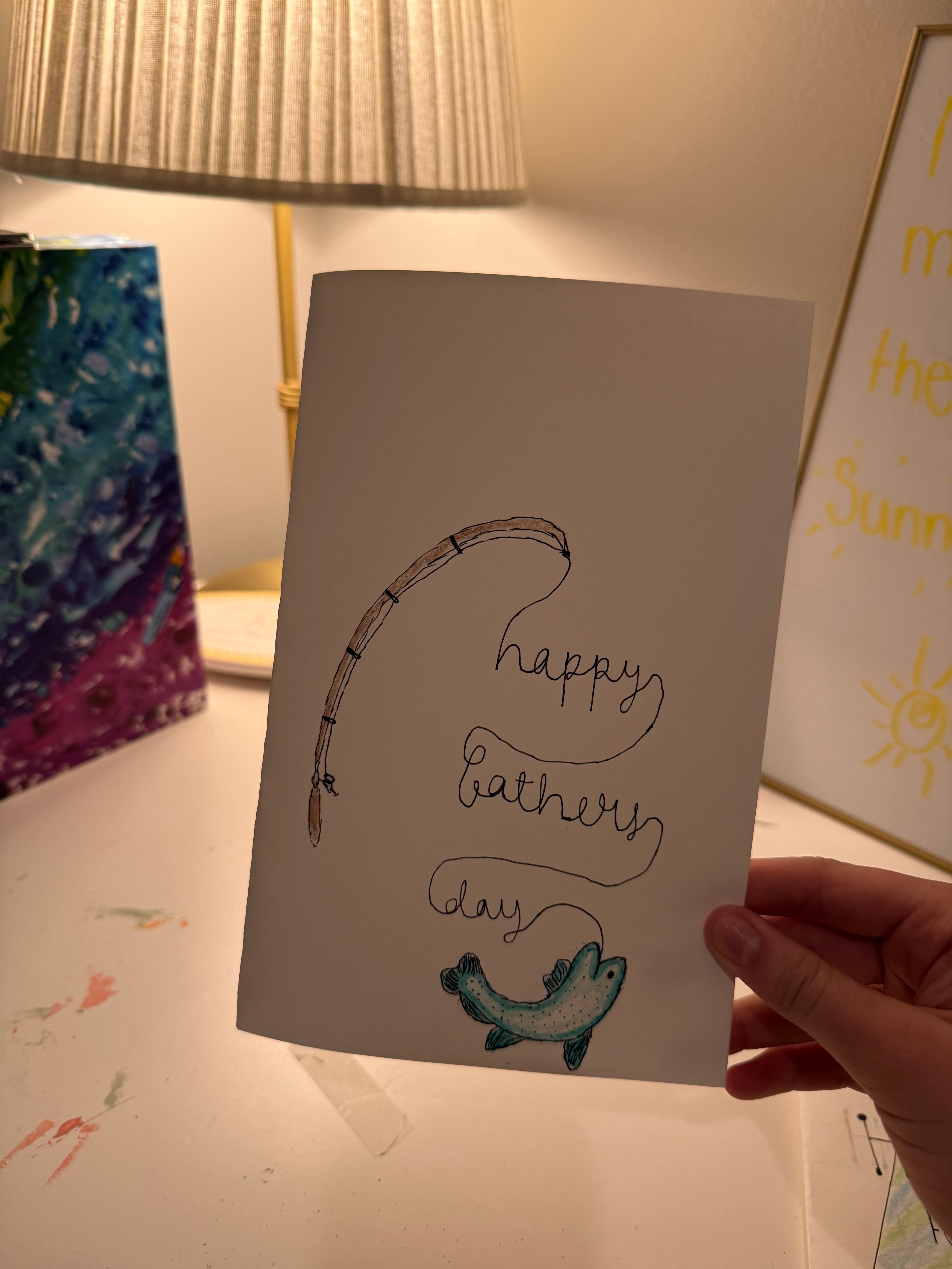 Fish Themed Father’s Day Card
